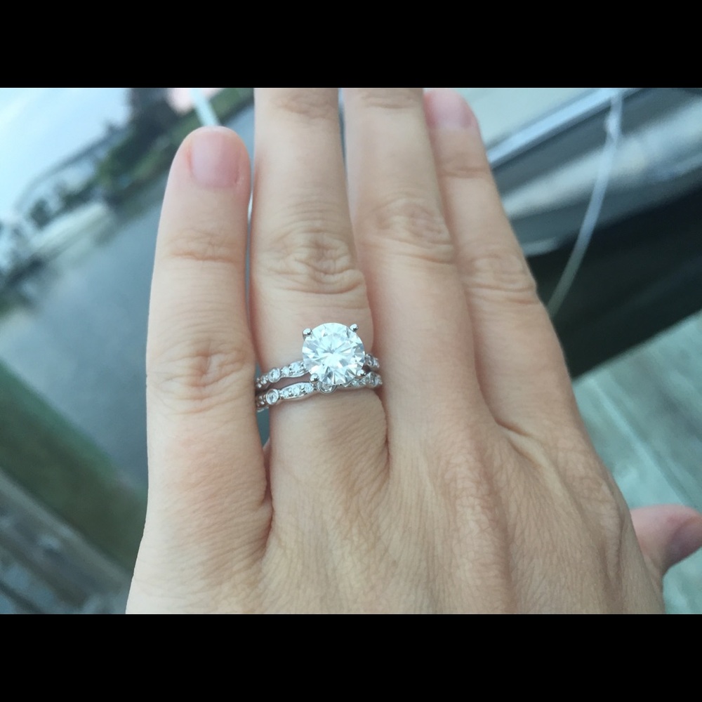 Moissanite Ring Set